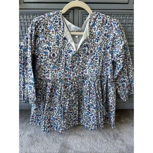 NWT Grace Holiday peplum blouse, Small $90 C41